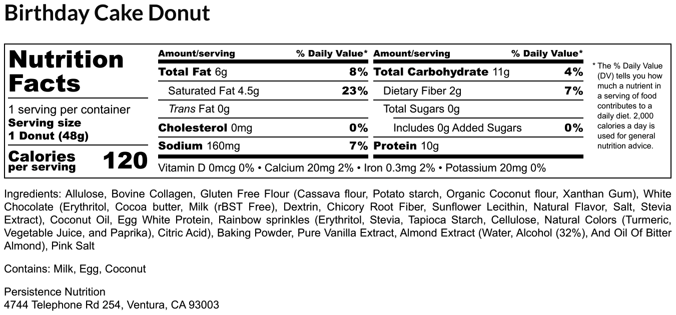 Protein Donut Variety (6 pack)