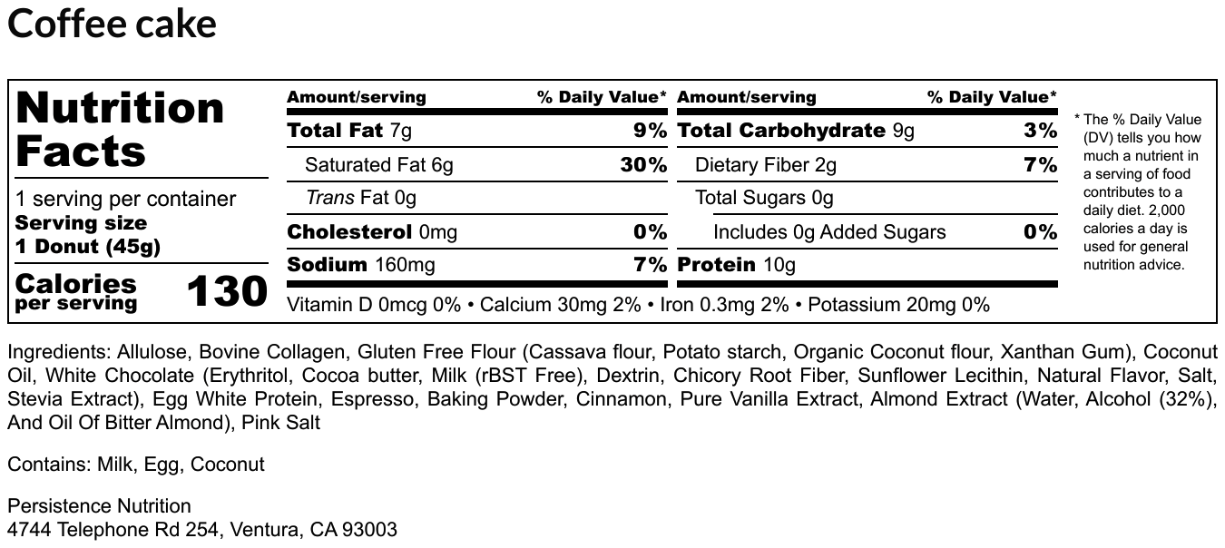 Protein Donut Variety (6 pack)